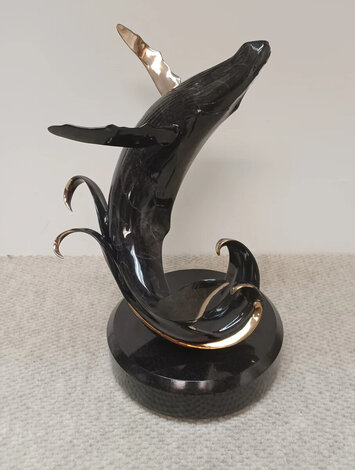 Making Waves Bronze Sculpture 1991 18 in Sculpture - Scott Hanson