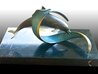 Surfs Up Bronze Sculpture 2005 8 in Sculpture by Scott Hanson - 0