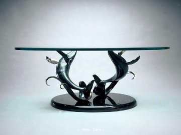 Making Waves Bronze Sculpture Coffee Table 1998 Sculpture - Scott Hanson Making Waves Bronze Sculpture Coffee Table 1998 Sculpture - Scott Hanson