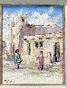 Gossip in Acoma 24x20 - New Mexico Original Painting by Hans Ressdorf - 2