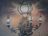 Paris, City of Lights 2010 28x22 Original Painting by Rebecca Hardin - 2
