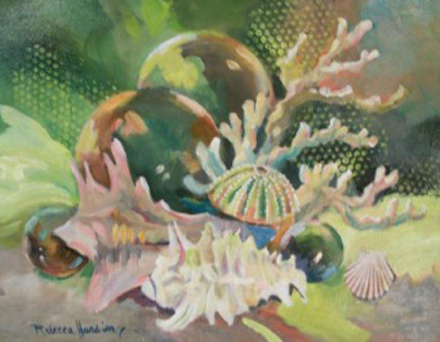 Treasures of the Sea 2013 22x28 Original Painting by Rebecca Hardin