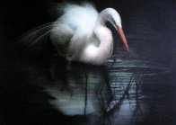 Untitled (Egret) 2003 56x80 Super Huge Original Painting by Ray Hare - 0 Untitled (Egret) 2003 56x80 Super Huge Original Painting by Ray Hare - 0