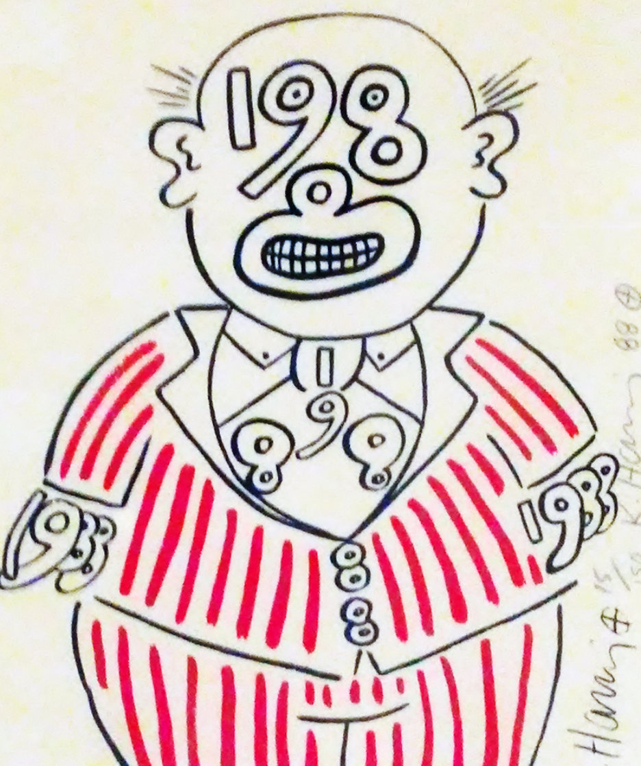 1988 Man HS Limited Edition Print by Keith Haring 1988 Man HS Limited Edition Print by Keith Haring