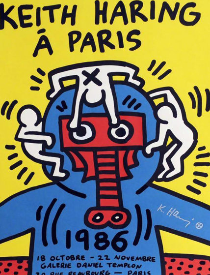 Paris Screenprint HS by Keith Haring - For Sale on Art Brokerage