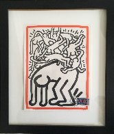 Fight Aids Worldwide 1990 Limited Edition Print by Keith Haring - 1 Fight Aids Worldwide 1990 Limited Edition Print by Keith Haring - 1