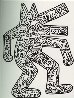 Barking Dog Wood Wall Sculpture 1986 Sculpture by Keith Haring - 0