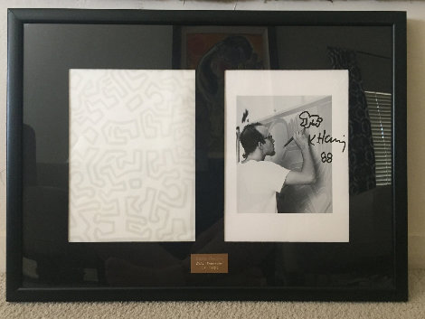 Lithograph and Baby Remarque w/ Original Drawing 1988 Limited Edition Print - Keith Haring