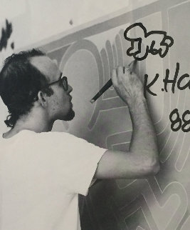 Lithograph and Baby Remarque w/ Original Drawing 1988 Limited Edition Print - Keith Haring