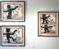 Free South Africa,  Set of 3 Lithographs 1985 Limited Edition Print by Keith Haring - 3