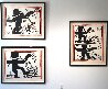 Free South Africa,  Set of 3 Lithographs 1985 HS Limited Edition Print by Keith Haring - 3