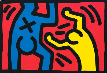 Untitled D 1987 Limited Edition Print - Keith Haring Untitled D 1987 Limited Edition Print - Keith Haring
