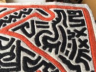 Running Man and Galaxy Art Tapestry 1985 39x59 HS Tapestry by Keith Haring - 9 Running Man and Galaxy Art Tapestry 1985 39x59 HS Tapestry by Keith Haring - 9