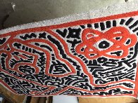 Running Man and Galaxy Art Tapestry 1985 39x59 HS Tapestry by Keith Haring - 4 Running Man and Galaxy Art Tapestry 1985 39x59 HS Tapestry by Keith Haring - 4