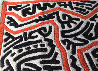 Running Man and Galaxy Art Tapestry 1985 39x59 HS Tapestry by Keith Haring - 6