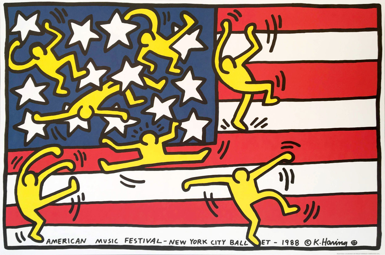 New York City Ballet Poster 1988 Limited Edition Print by Keith Haring New York City Ballet Poster 1988 Limited Edition Print by Keith Haring