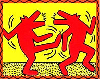 Untitled Poster (Dancing Dogs) Limited Edition Print by Keith Haring - 0 Untitled Poster (Dancing Dogs) Limited Edition Print by Keith Haring - 0