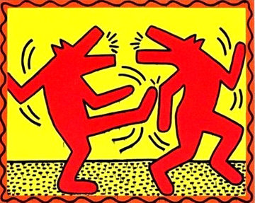 Untitled Poster (Dancing Dogs) Limited Edition Print - Keith Haring