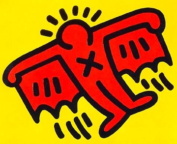 X-Man From Icons 1990 Limited Edition Print - Keith Haring X-Man From Icons 1990 Limited Edition Print - Keith Haring