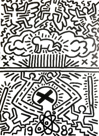 Poster For Nuclear Disarmament 1982 HS Limited Edition Print - Keith Haring