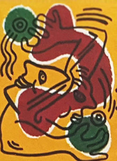 International Volunteer Day, United Nations (Cachet First Day Cover) HS 1988 Limited Edition Print - Keith Haring International Volunteer Day, United Nations (Cachet First Day Cover) HS 1988 Limited Edition Print - Keith Haring