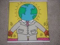 World Man Poster 1988 Limited Edition Print by Keith Haring - 1 World Man Poster 1988 Limited Edition Print by Keith Haring - 1