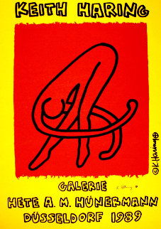 Galerie Hete Hunermann 1989 HS Limited Edition Print - Keith Haring Galerie Hete Hunermann 1989 HS Limited Edition Print - Keith Haring