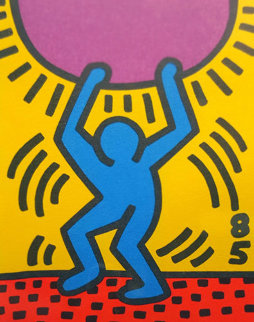 United Nations International Youth Year 1985 Limited Edition Print - Keith Haring United Nations International Youth Year 1985 Limited Edition Print - Keith Haring