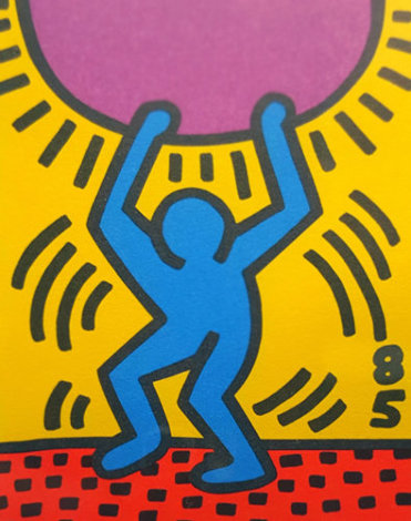 United Nations International Youth Year 1985 Limited Edition Print - Keith Haring