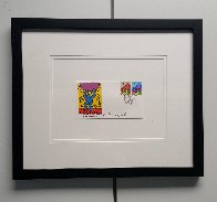 Keith Haring print, first day cover, united nations by Keith Haring ...