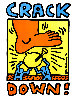 Crack Down Benefit Poster 1986 Limited Edition Print by Keith Haring - 0