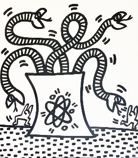 Untitled From Lucio Amelio 1983 Limited Edition Print - Keith Haring