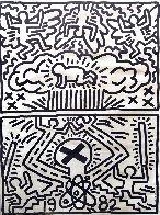 Nuclear Disarmament Rally Poster 1982 Limited Edition Print by Keith Haring - 1 Nuclear Disarmament Rally Poster 1982 Limited Edition Print by Keith Haring - 1