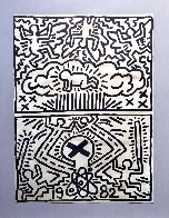 Nuclear Disarmament Rally Poster 1982 Limited Edition Print by Keith Haring - 2