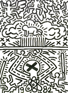 Nuclear Disarmament Rally Poster 1982 Limited Edition Print - Keith Haring