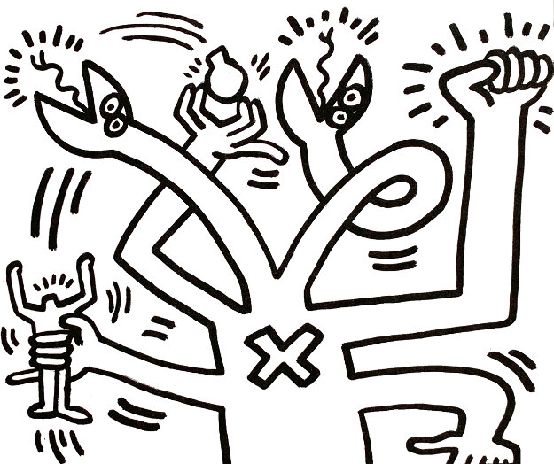 Untitled Print AP - HS Limited Edition Print - Keith Haring