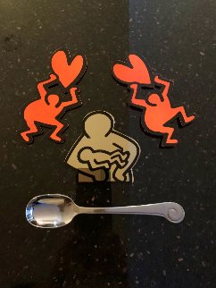 3 1986 Christmas Ornaments Other - Keith Haring 3 1986 Christmas Ornaments Other - Keith Haring