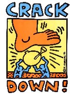 Crack Down! Poster 1986 Limited Edition Print by Keith Haring - 2 Crack Down! Poster 1986 Limited Edition Print by Keith Haring - 2