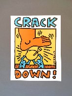 Crack Down! Poster 1986 Limited Edition Print by Keith Haring - 1