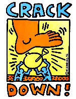Crack Down! Poster 1986 Limited Edition Print by Keith Haring - 0