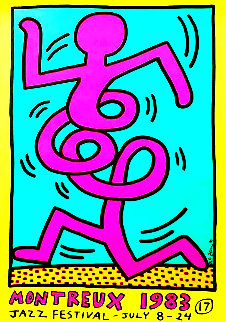 Montreux Jazz Festival I Poster 1983 Limited Edition Print - Keith Haring Montreux Jazz Festival I Poster 1983 Limited Edition Print - Keith Haring