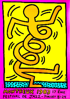 Montreux Jazz Festival II 1983 Pop Art Poster Limited Edition Print - Keith Haring Montreux Jazz Festival II 1983 Pop Art Poster Limited Edition Print - Keith Haring