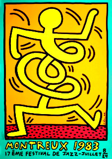 Montreux Jazz Festival III Poster 1983 Limited Edition Print - Keith Haring Montreux Jazz Festival III Poster 1983 Limited Edition Print - Keith Haring