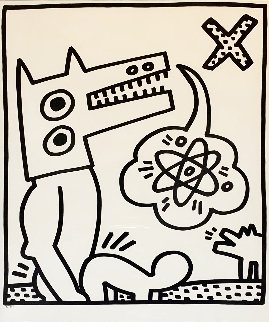 Lucio Amelio: Untitled 1983 Limited Edition Print - Keith Haring Lucio Amelio: Untitled 1983 Limited Edition Print - Keith Haring