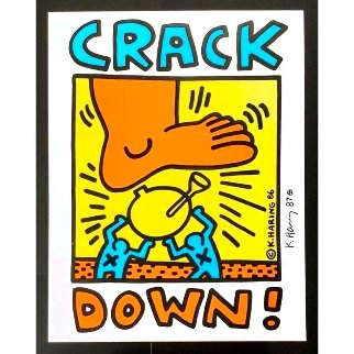 Crack Down! Benefit Concert Poster HS Limited Edition Print - Keith Haring