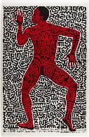 Into 84 - Tony Shafrazi Poster 1984 Limited Edition Print by Keith Haring - 1 Into 84 - Tony Shafrazi Poster 1984 Limited Edition Print by Keith Haring - 1