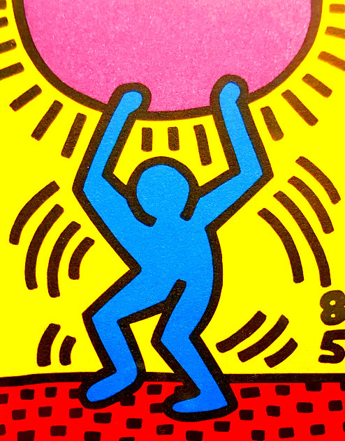 United Nations International Youth Year 1985 HS Limited Edition Print by Keith Haring