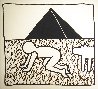 Blue Print Drawing #17 1990 Huge Limited Edition Print by Keith Haring - 0