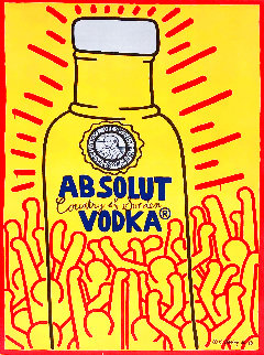 Absolut Vodka Poster 1986 Limited Edition Print - Keith Haring