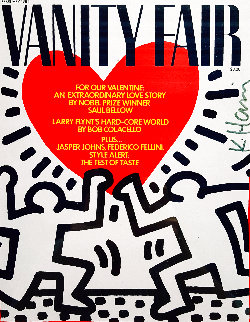 A 1984 Valentine  (For Vanity Fair) HS Limited Edition Print - Keith Haring
